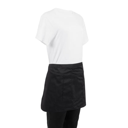Whites Waist Apron Polycotton Black • PAS-B131