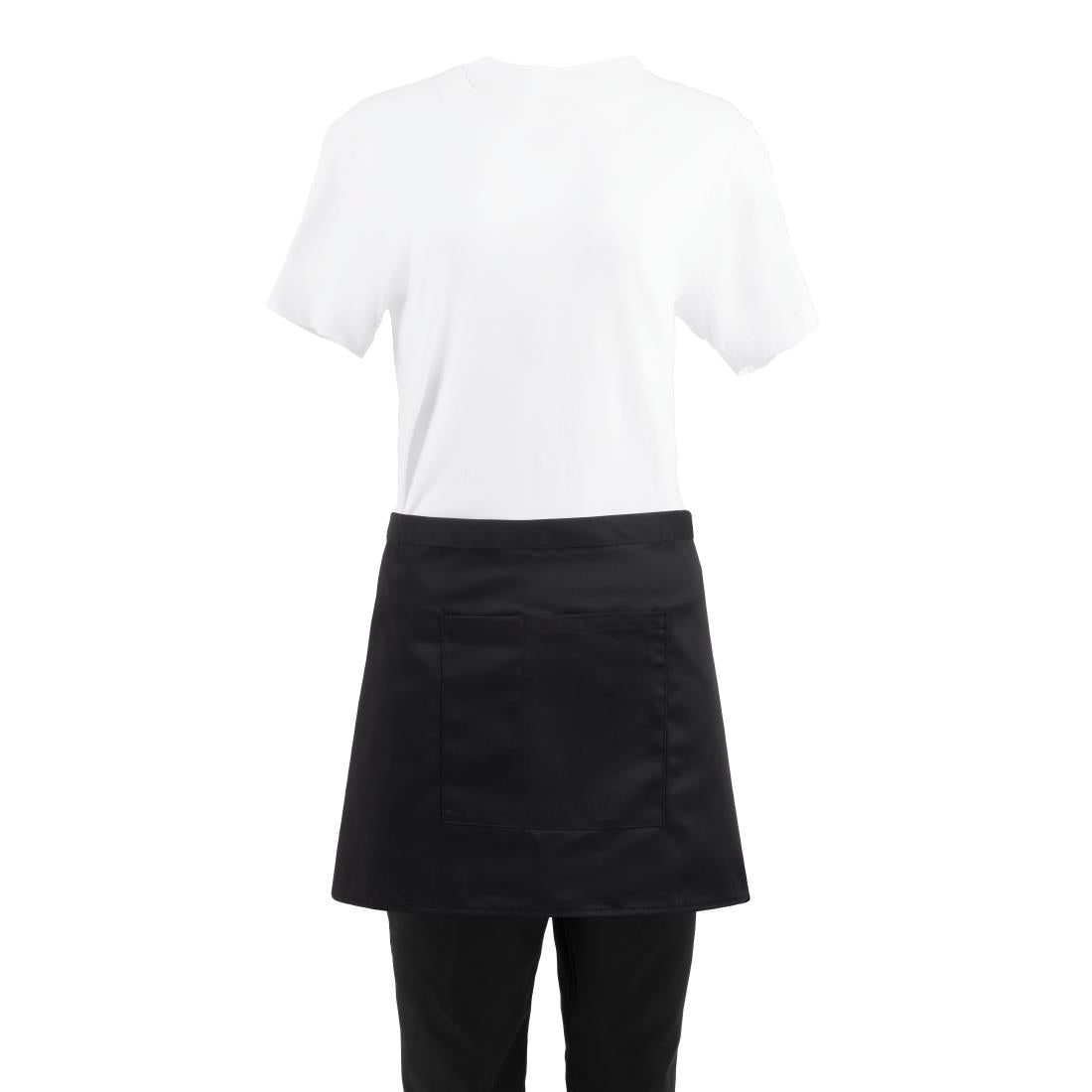 Whites Waist Apron Polycotton Black • PAS-B131