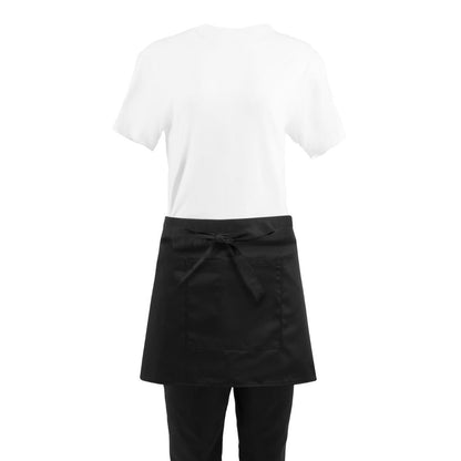Whites Waist Apron Polycotton Black • PAS-B131