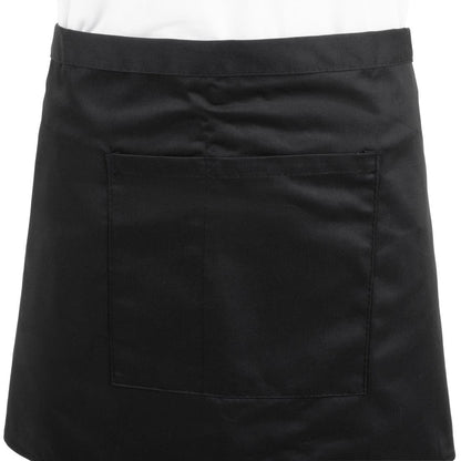 Whites Waist Apron Polycotton Black • PAS-B131