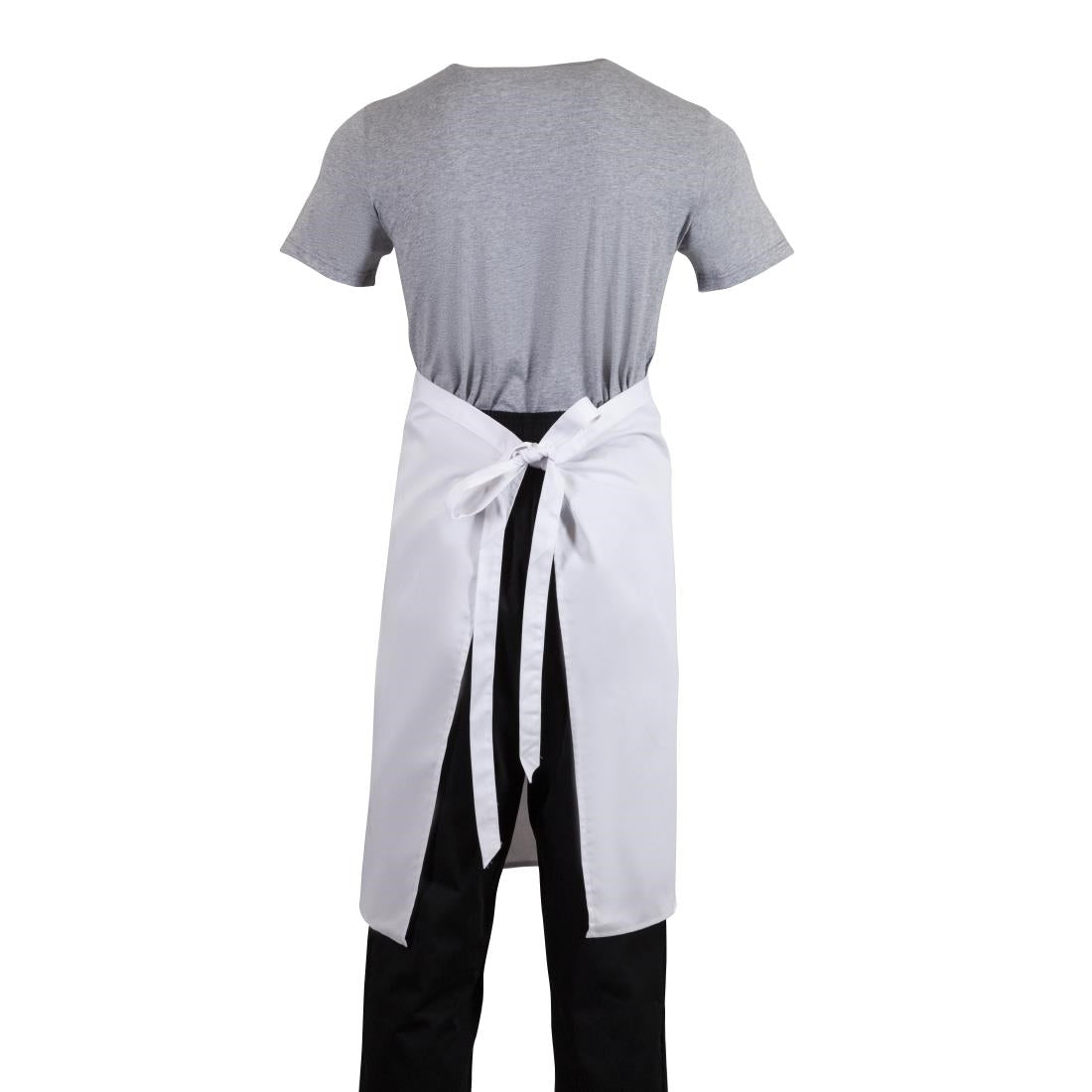 Whites Bistro Apron Polycotton White with Pocket • PAS-B132