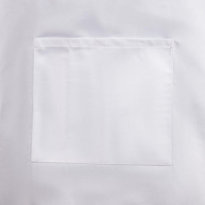 Whites Bistro Apron Polycotton White with Pocket • PAS-B132
