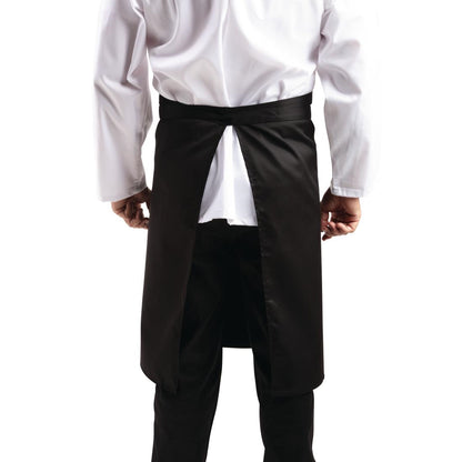 Whites Bistro Apron Polycotton Black • PAS-B133