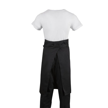 Whites Bistro Apron Polycotton Black • PAS-B133