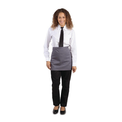 Whites Bistro Apron Polycotton Charcoal • PAS-B157