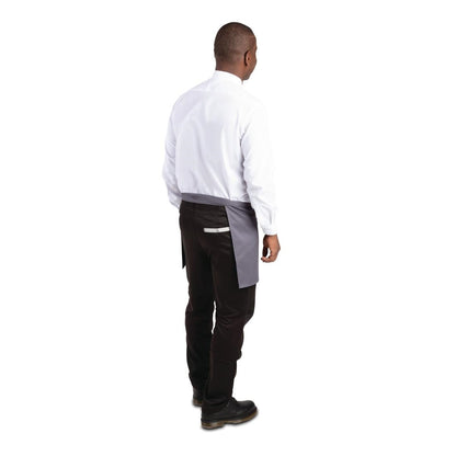 Whites Bistro Apron Polycotton Charcoal • PAS-B157
