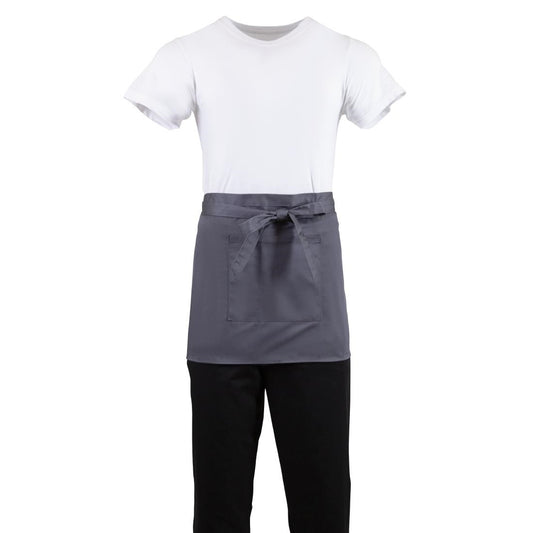 Whites Bistro Apron Polycotton Charcoal • PAS-B157