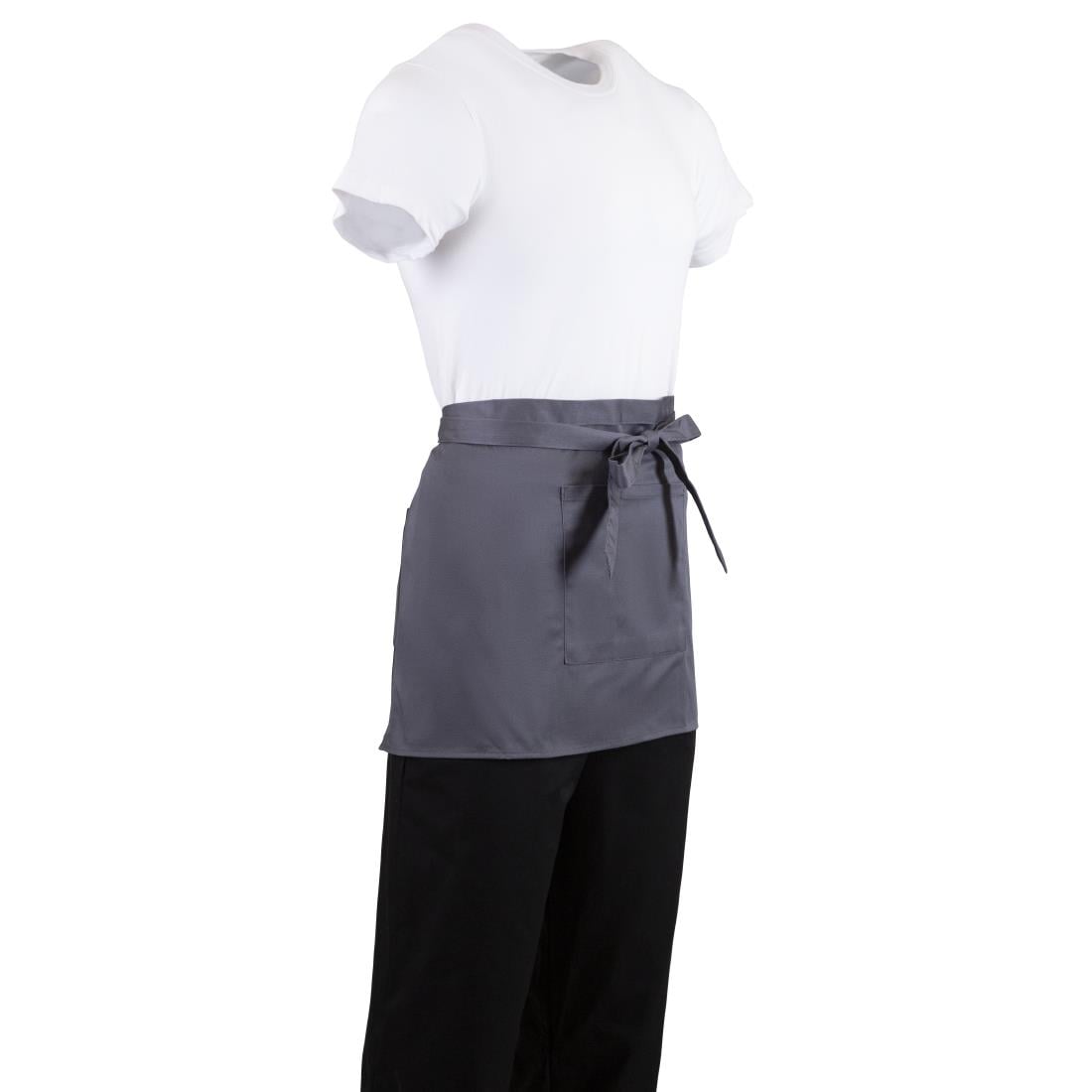 Whites Bistro Apron Polycotton Charcoal • PAS-B157
