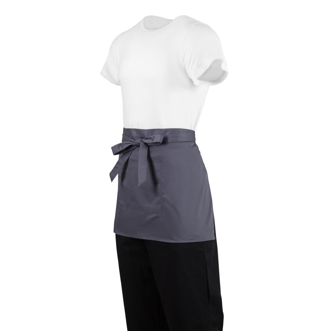 Whites Bistro Apron Polycotton Charcoal • PAS-B157