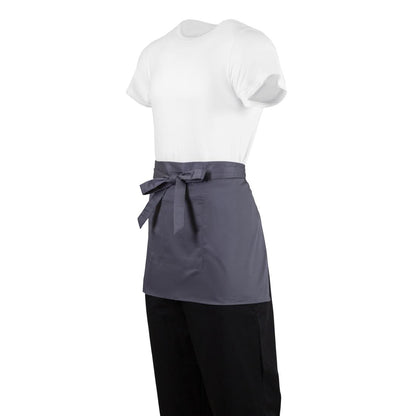 Whites Bistro Apron Polycotton Charcoal • PAS-B157