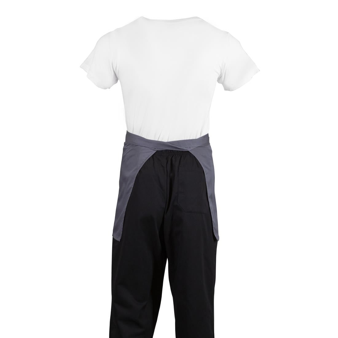 Whites Bistro Apron Polycotton Charcoal • PAS-B157