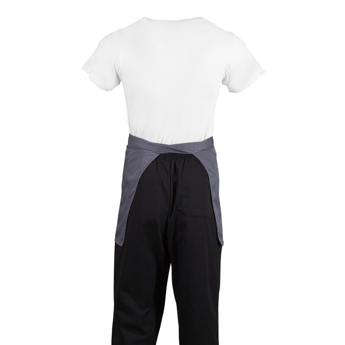 Whites Bistro Apron Polycotton Charcoal • PAS-B157