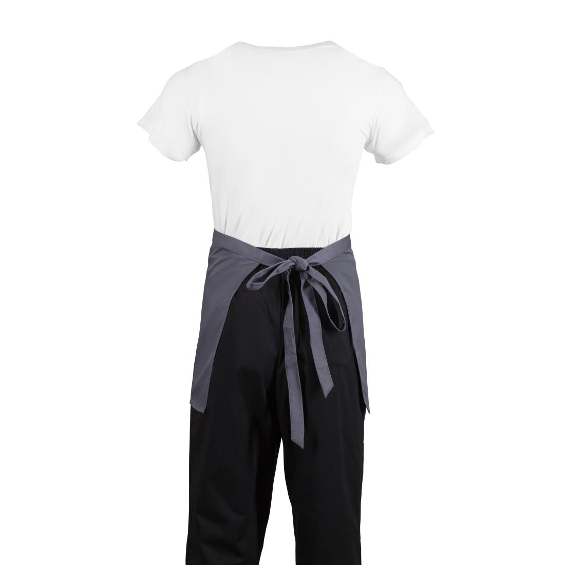 Whites Bistro Apron Polycotton Charcoal • PAS-B157