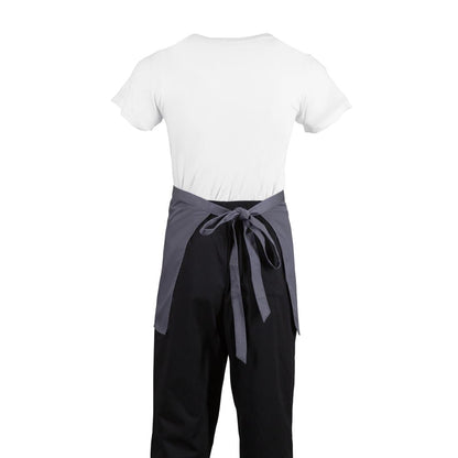 Whites Bistro Apron Polycotton Charcoal • PAS-B157
