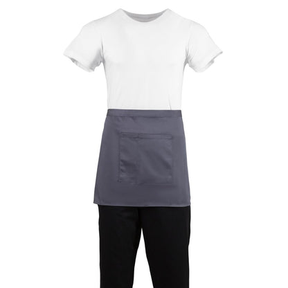 Whites Bistro Apron Polycotton Charcoal • PAS-B157
