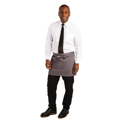 Whites Bistro Apron Polycotton Charcoal • PAS-B157