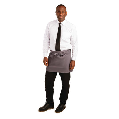 Whites Bistro Apron Polycotton Charcoal • PAS-B157