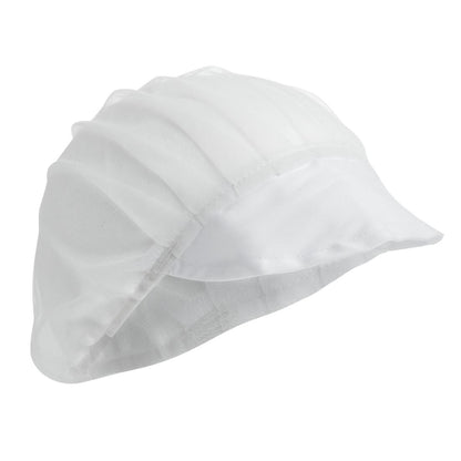 Whites Peaked Hair Net Hat White • PAS-B226