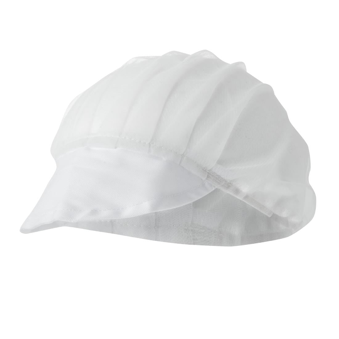Whites Peaked Hair Net Hat White • PAS-B226