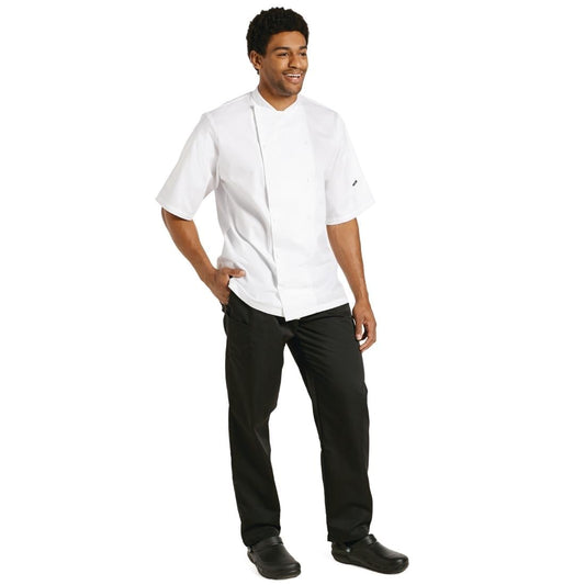 Le Chef Staycool Short Sleeve Jacket White M • PAS-B240-M
