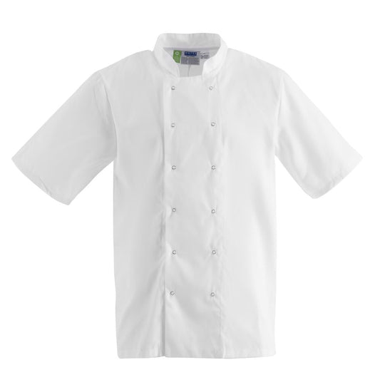 Whites Boston Short Sleeve Unisex Chef Jackets White • PAS-P_B250
