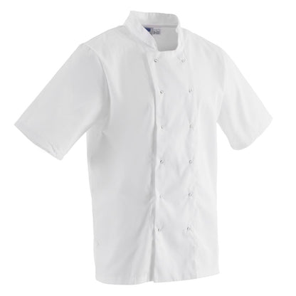 Whites Boston Short Sleeve Unisex Chef Jackets White • PAS-P_B250
