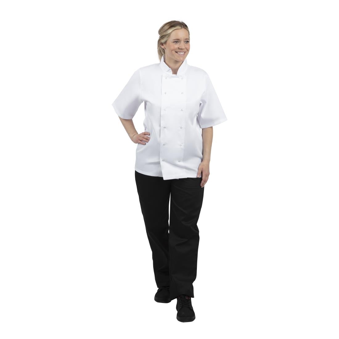Whites Boston Short Sleeve Unisex Chef Jackets White • PAS-P_B250