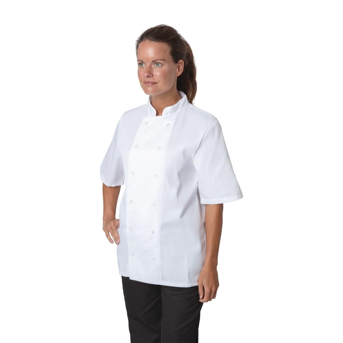 Whites Boston Short Sleeve Unisex Chef Jackets White • PAS-P_B250
