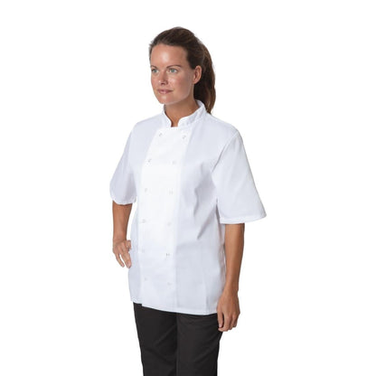 Whites Boston Short Sleeve Unisex Chef Jackets White • PAS-P_B250