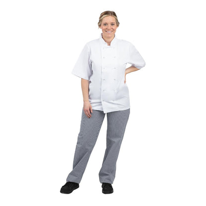 Whites Unisex Vegas Checkered Chef Pants Blue/White 4XL • PAS-B311-4XL