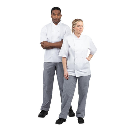 Whites Unisex Vegas Checkered Chef Pants Blue/White XL (5 Pack) • PAS-JC425