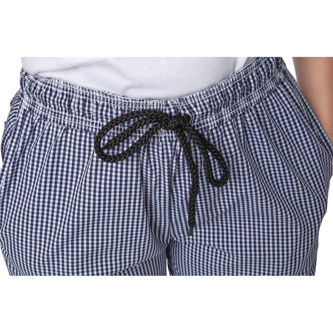 Whites Unisex Vegas Checkered Chef Pants Blue/White XL (5 Pack) • PAS-JC425