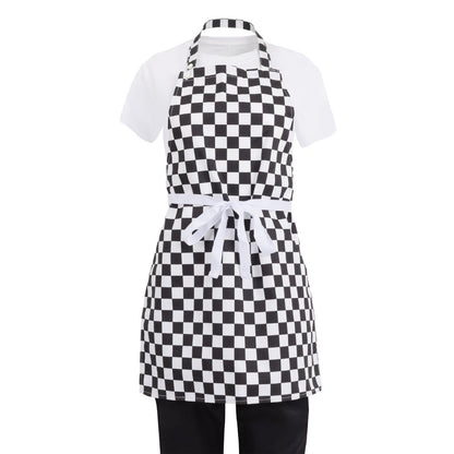 Whites Childrens Bib Apron Big Black and White Check • PAS-B357