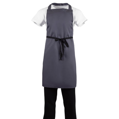 Whites Polycotton Bib Apron Charcoal • PAS-B426