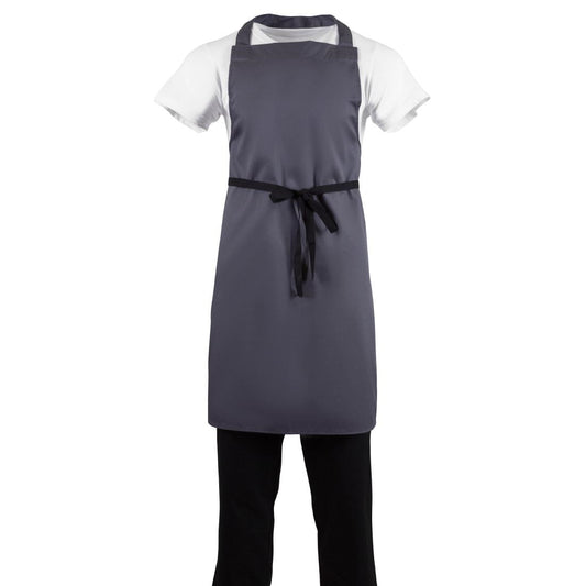 Whites Polycotton Bib Apron Charcoal • PAS-B426