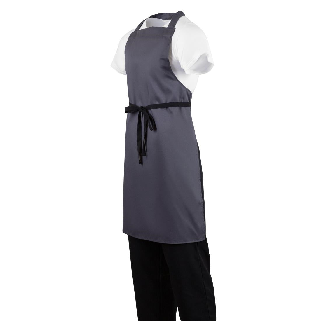 Whites Polycotton Bib Apron Charcoal • PAS-B426