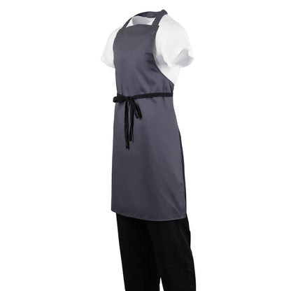 Whites Polycotton Bib Apron Charcoal • PAS-B426