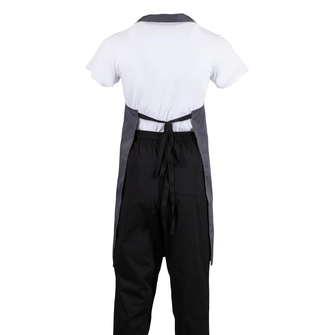 Whites Polycotton Bib Apron Charcoal • PAS-B426