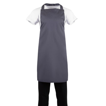 Whites Polycotton Bib Apron Charcoal • PAS-B426