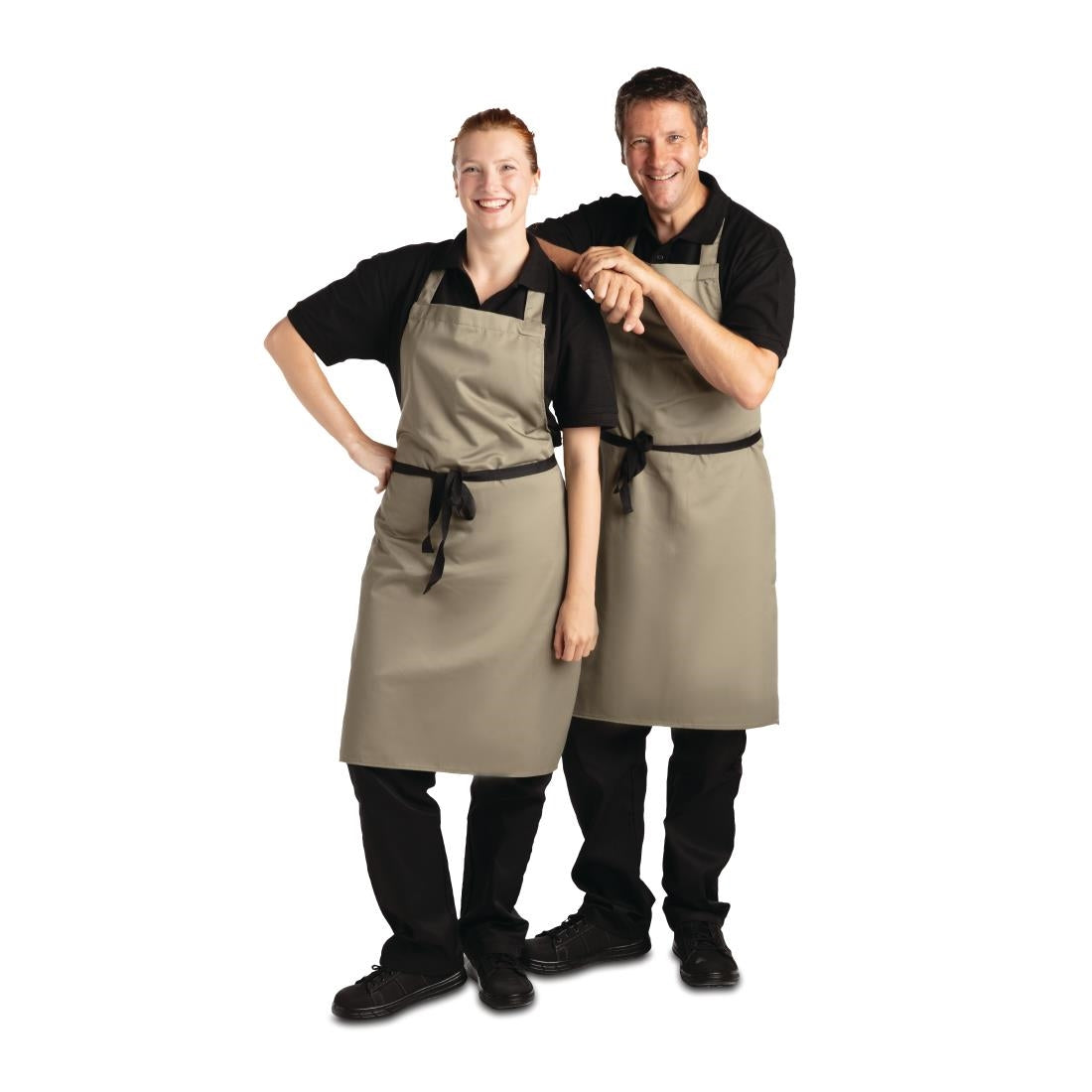 Whites Bib Apron Polycotton Olive • PAS-B427