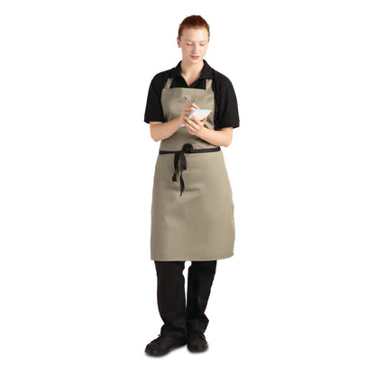 Whites Bib Apron Polycotton Olive • PAS-B427