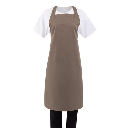 Whites Bib Apron Polycotton Tan • PAS-B429