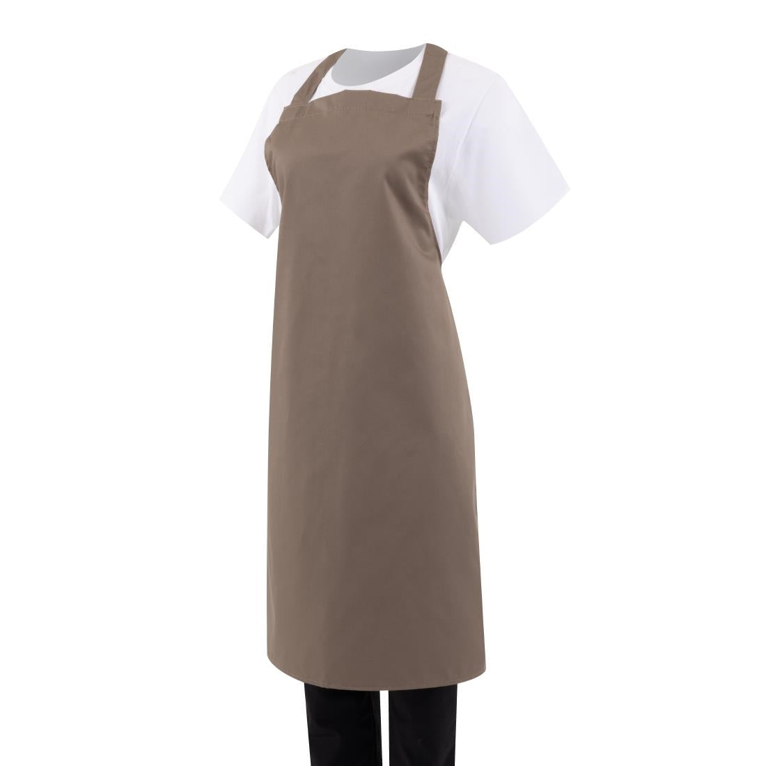 Whites Bib Apron Polycotton Tan • PAS-B429