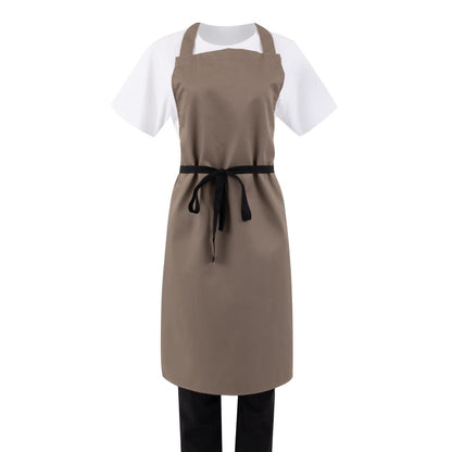 Whites Bib Apron Polycotton Tan • PAS-B429