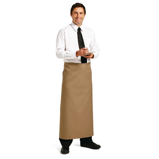Whites Long Waist Apron Tan • PAS-B438
