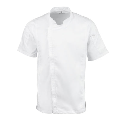 Chef Works Springfield Zipper Mens Chef Jacket White XL • PAS-B471-XL