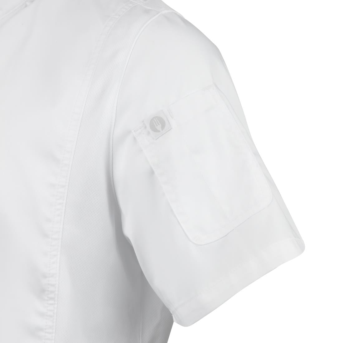 Chef Works Springfield Zipper Mens Chef Jacket White XL • PAS-B471-XL
