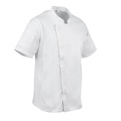 Chef Works Springfield Zipper Mens Chef Jacket White XL • PAS-B471-XL