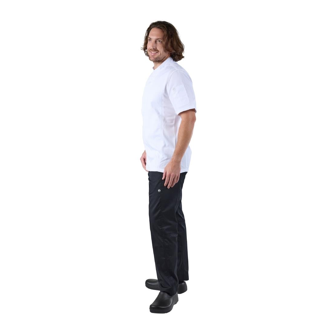Chef Works Springfield Zipper Mens Chef Jacket White XL • PAS-B471-XL