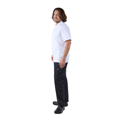Chef Works Springfield Zipper Mens Chef Jacket White XL • PAS-B471-XL
